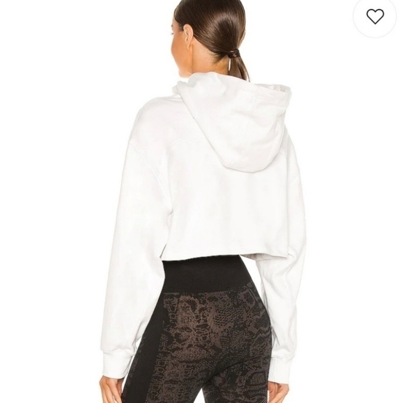 ADIDAS BY STELLA MCCARTNEY FUTUREPLAYGROUND CROPPED HOODIE WHITE SIZE XXS - Picture 2 of 12